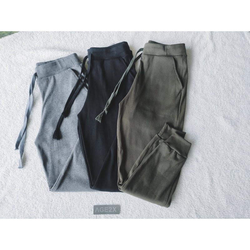 Quần Jogger Thun Gân AGE2X hàng VNXK chất lượng cao hàng xuất đi 3 miền nhiều năm liền với chất lượng 3 KHÔNG