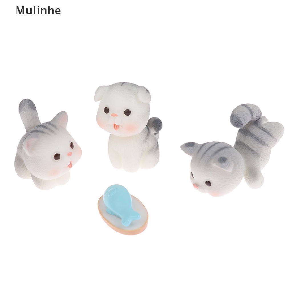 Mô Hình Chú Mèo Mini Dễ Thương Dùng Trang Trí Tiểu Cảnh DIY