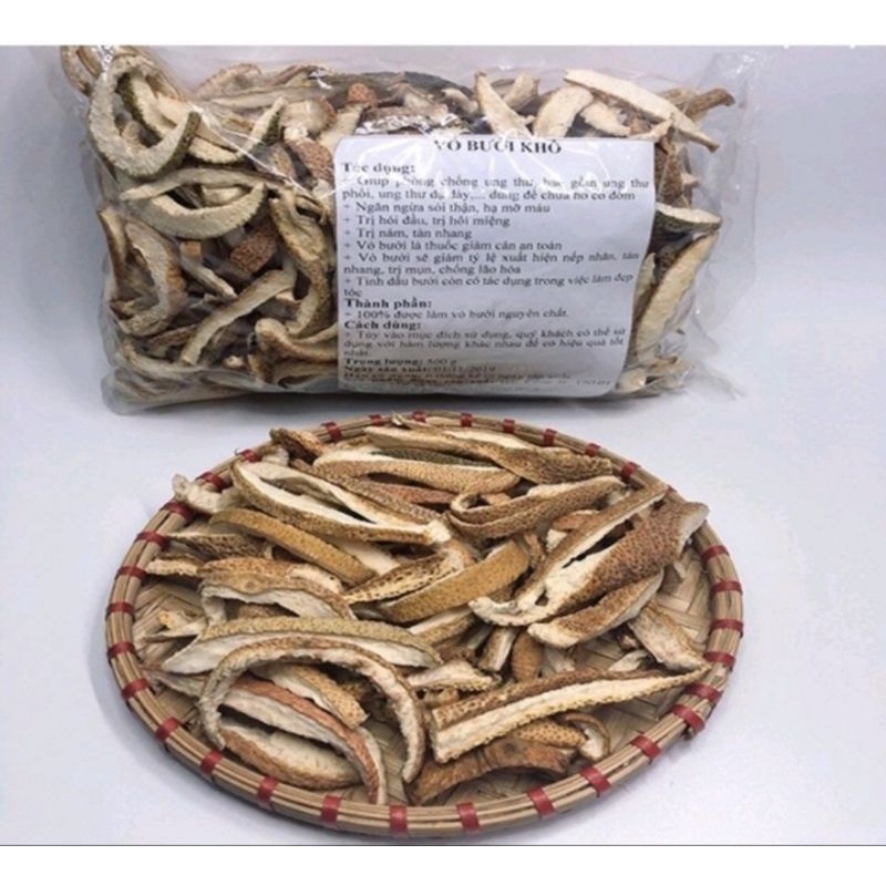 Vỏ Bưởi Khô Thơm, Sạch 1 Ký