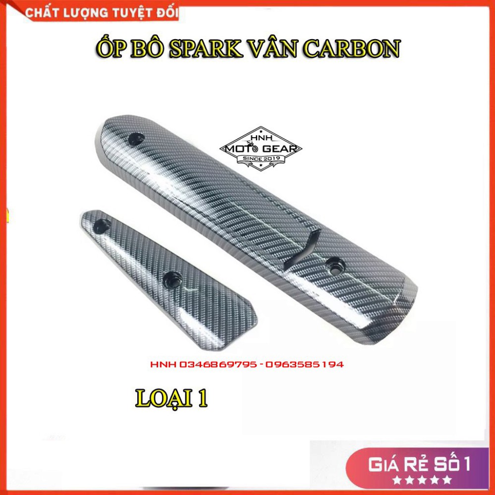 Ốp Pô Carbon Spark - Chế Lắp Cho Nhiều Dòng Xe