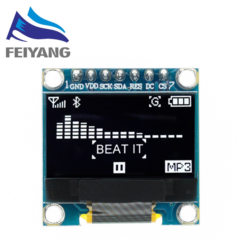 Bảng Mạch Màn Hình OLED SSD1306 12864 0.96 inch IIC SPI Serial 7/4Pin Trắng/Xanh Dương/Vàng Cho Arduino