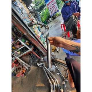 Cổ pô inox 201  size 27mm lắp wave 110