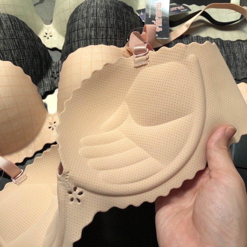 Áo ngực nữ dễ thương su đúc không gọng bàn tay nâng ngực Sexy gợi cảm thoáng khí hàng cao cấp