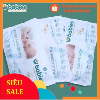 (Miếng dùng thử) Tã/Bỉm dán/quần Babies Organic size S66/M56/L46//M54/L50/XL46/XXL40