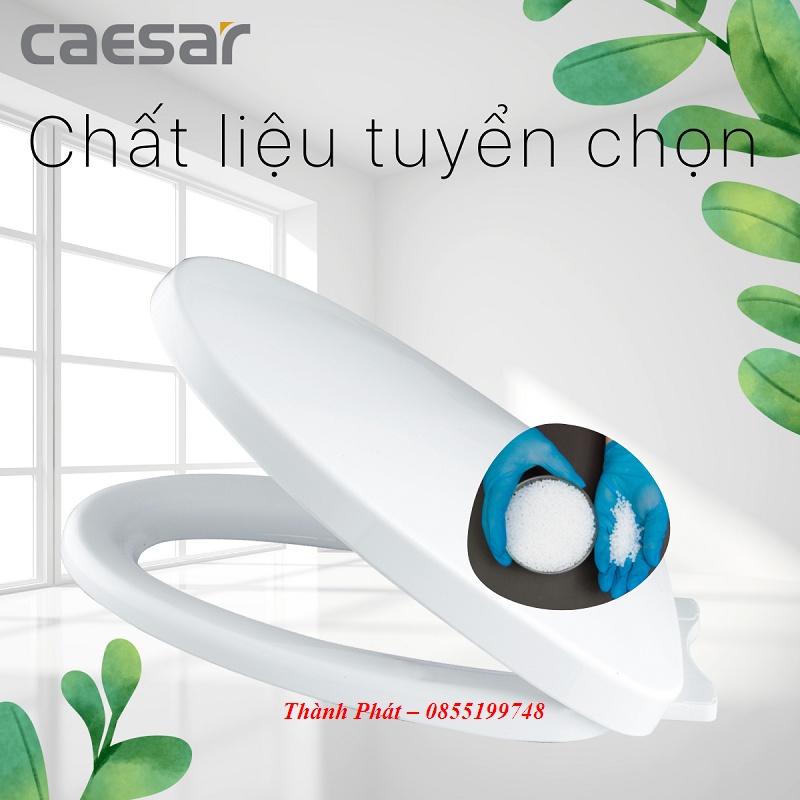 [CHÍNH HÃNG] Nắp Bàn Cầu Đóng Êm CAESAR M256, dùng cho bồn cầu Caesar CD1356