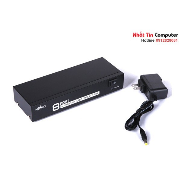 Bộ chia tín hiệu AV (Video & Audio) 1 ra 8 cổng MT-108AV chính hãng MT-VIKI