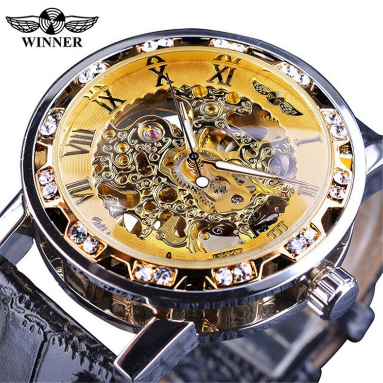 ĐỒNG HỒ CƠ NAM AUTOMATIC WINNER DÂY DA CAO CẤP