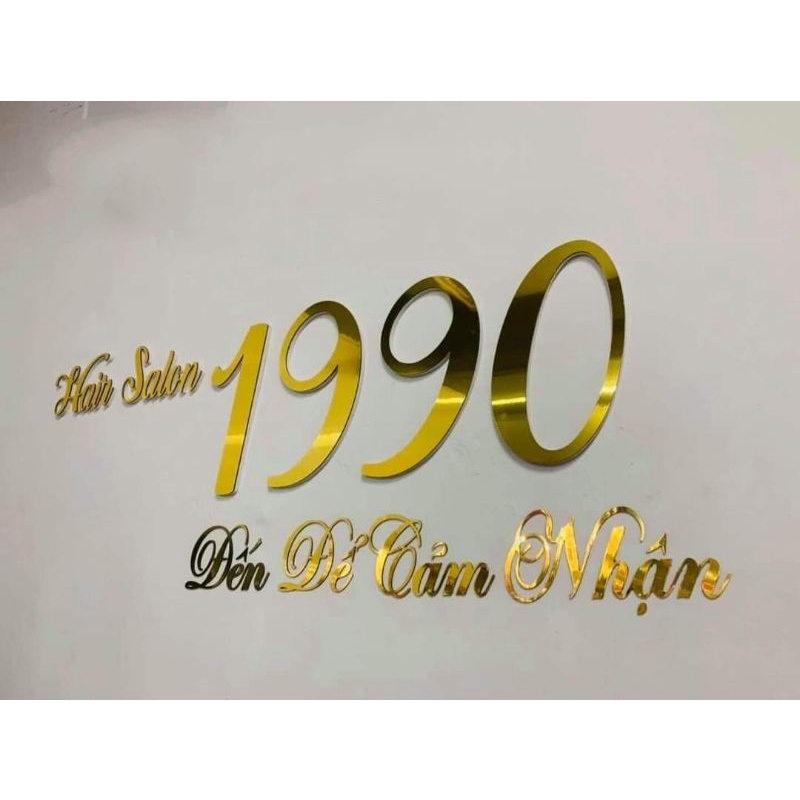 Chữ trang trí decor phòng, tiệm nail, spa,cửa hàng chất liệu alu