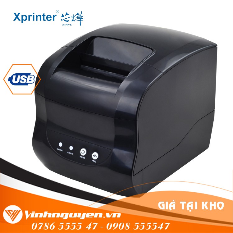  Máy in mã vạch 2 tem Xrpinter XP 365B [BẢN 2020]