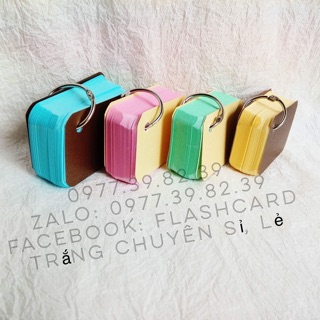 Flashcard 100 thẻ màu thái mix 5 màu 5x8cm
