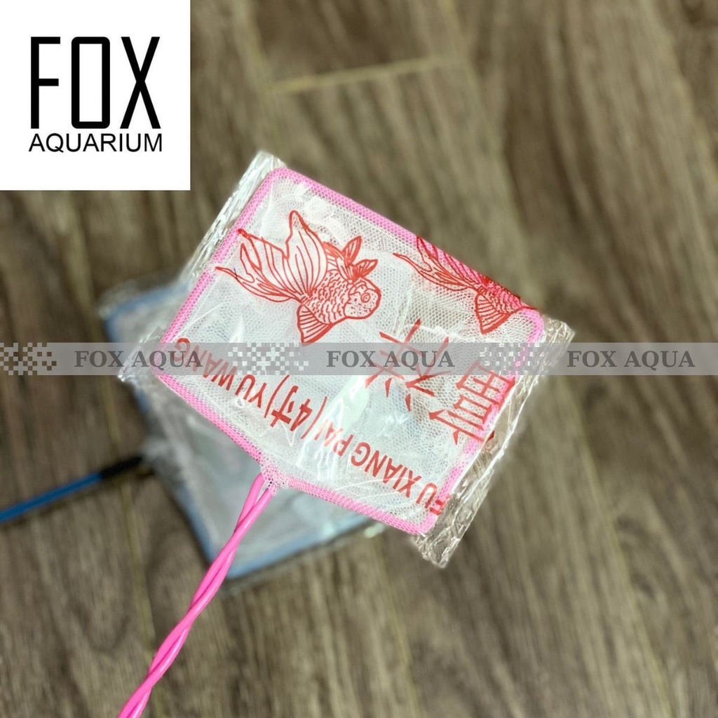 Vợt vớt cá tép, vợt vuông lưới trắng siêu tiện lợi cho bể cá cảnh, hồ cá 10-12.5cm
