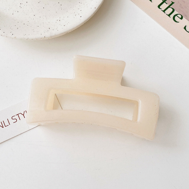 Kẹp gắp tóc cỡ lớn bằng acrylic dạng hình học thời trang Hàn Quốc thanh lịch