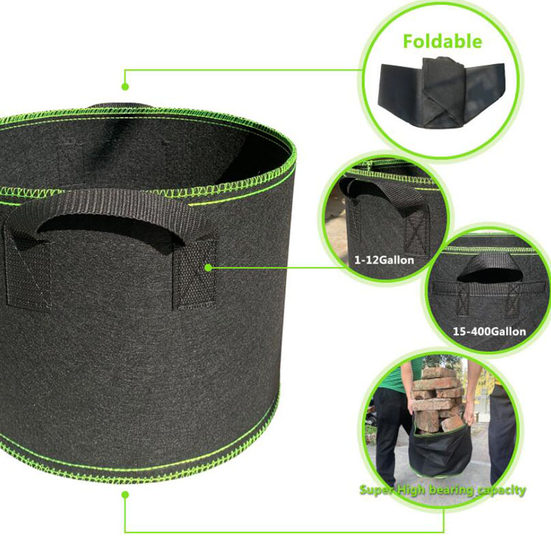 15 20 25 30 Gallon Cây Trồng Túi Nồi Cây Dâu Vải Rau Jardin Trồng Chậu Làm Vườn VND1