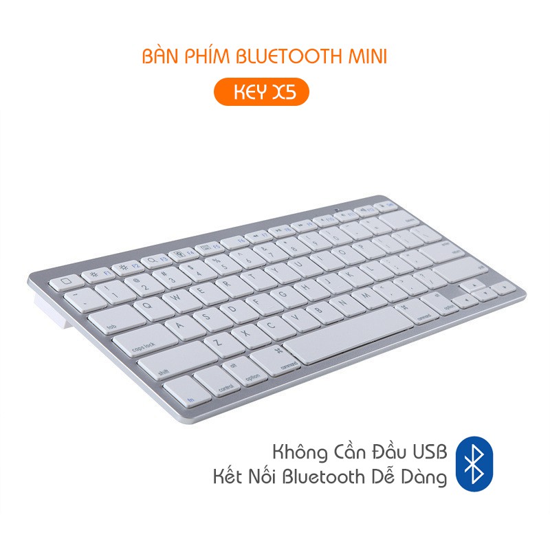 Bàn Phím Bluetooth Không Dây X5, Kiểu Dáng MAC, Thiết Kế Sang Trọng, Nhỏ Gọn, Tiện Lợi