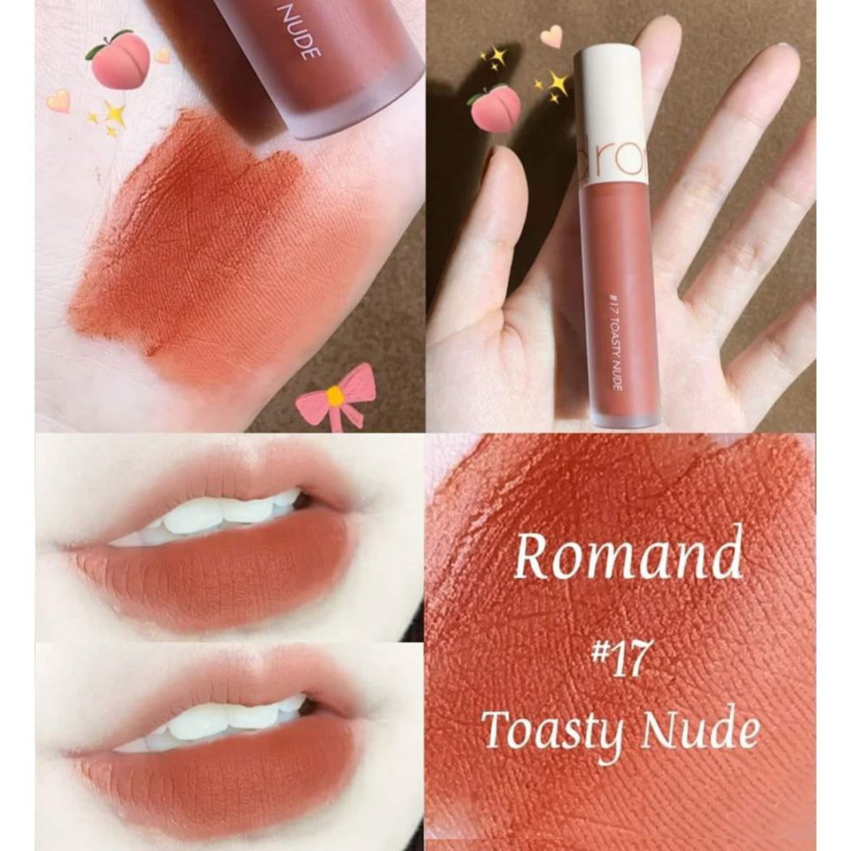 Son Kem Lì Romand Zero Velvet Tint