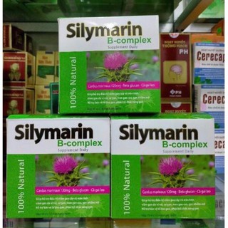 Silymarin B-complex Giúp mát gan, lợi mật, tăng cường chức năng gan 100 viên