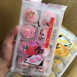 |Date 12.2020| Khay 8 Bánh Mochi Royal Family Dâu 216g