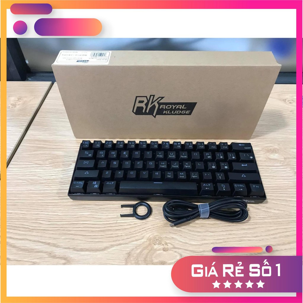 RK61 - Bàn Phím Cơ RK61 RGB Bluetooth wireless