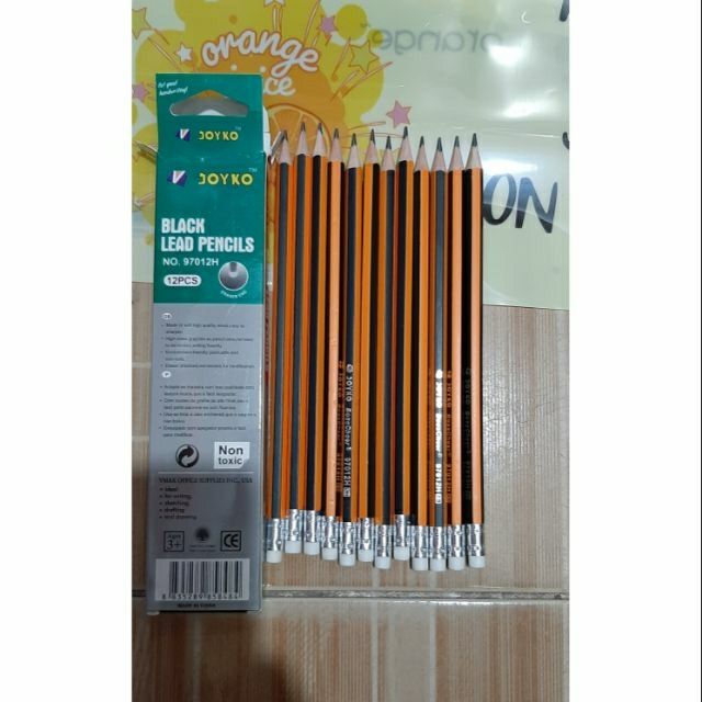 Chì gỗ 2B. 1 hộp 12 cây