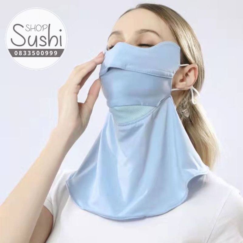 Khẩu trang nữ chống tia UV che cổ, gáy