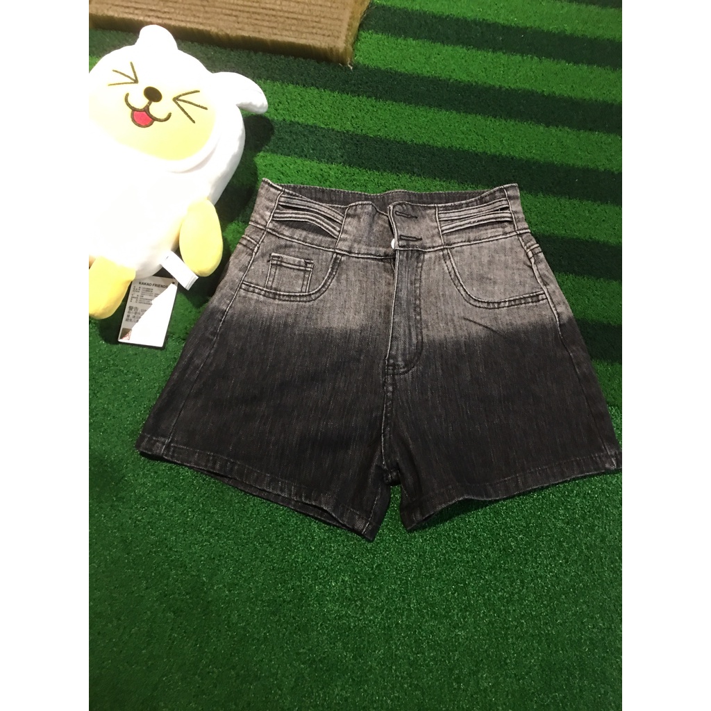 Quần short jeans nữ,Quần jeans cạp cao,Quần bò loang thời trang,khoe đường cong của các chị em phụ nữ | BigBuy360 - bigbuy360.vn