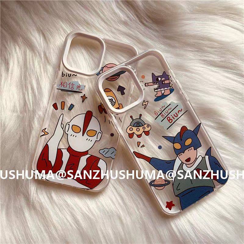 Ultraman Iphone13 Phone Case 12pro Set 14 Apple 11 Silicone Xsmax Transparent X/XR Female 78Plus OaDp