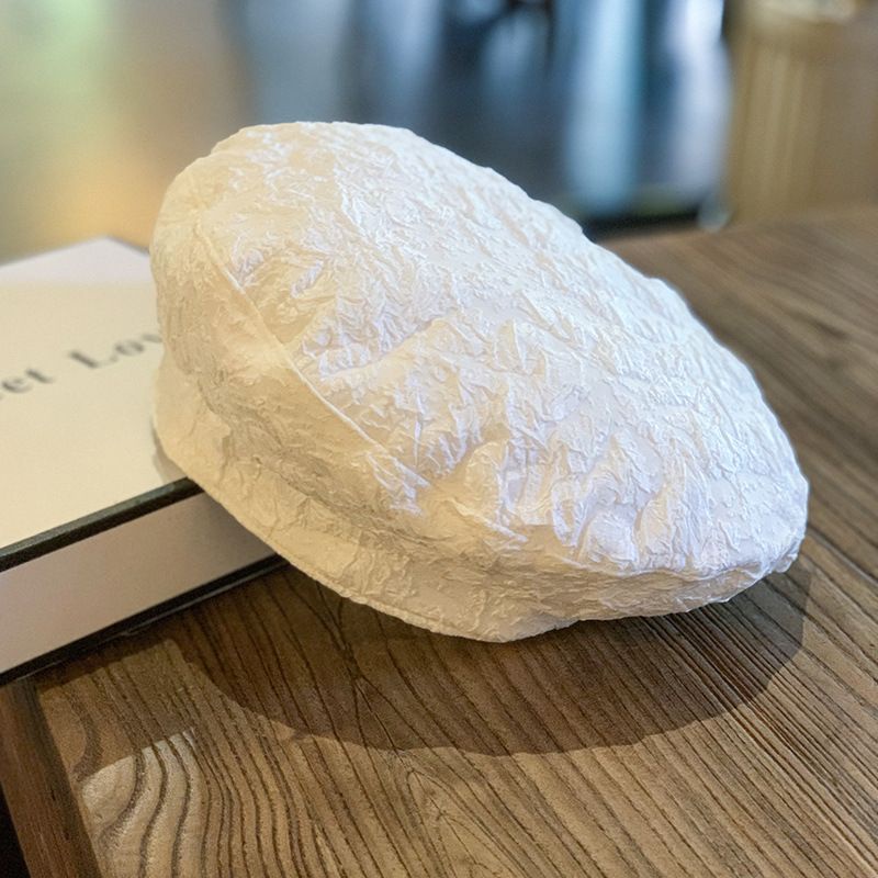 Mũ Beret Vải Gân Lạ Mắt