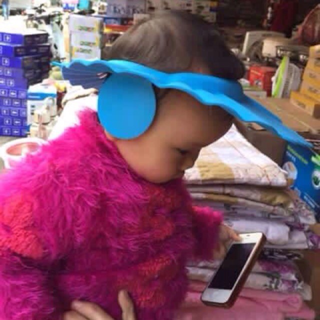 Mũ gội đầu, cắt tóc có bịt tai