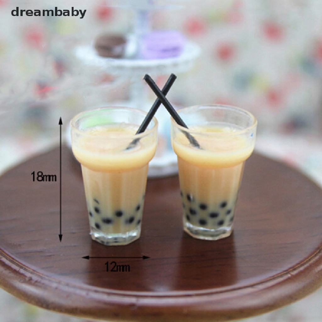 Mô Hình Ly Trà Sữa / Chanh Thu Nhỏ 1: 12 Dùng Trang Trí Nhà Búp Bê diy