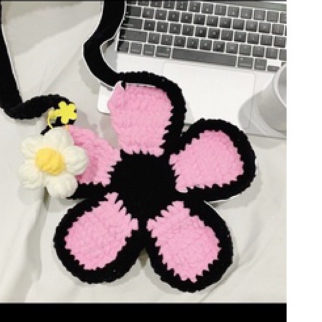 TÚI HOA DAISY. TÚI HOA HANDMADE BẰNG LEN 🌸