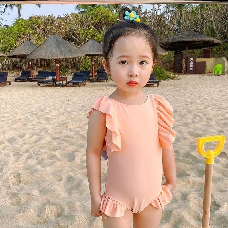 Váy bơi cho bé gái,Váy bơi cánh tiên thắt nơ xinh xắn cho bé gái 8-20kg