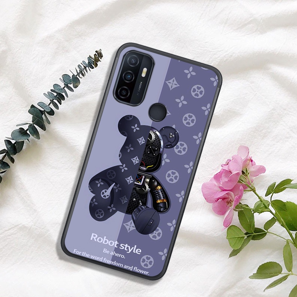 [HOT]ỐP OPPO OPPO A52 - A92 - A53 - A15  , In Hình Gấu Robot họa tiết L-V màu sắc cực đẹp.