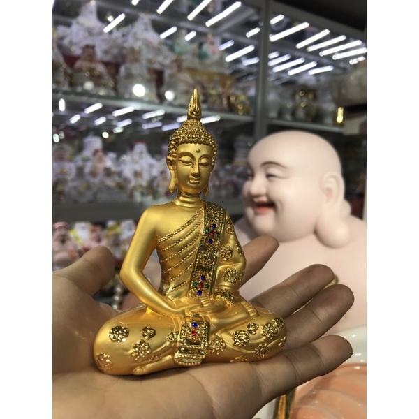 Tượng Phật thái hợp kim 12cm (Bổn sư, thích ca, tượng phật, phật giáo)