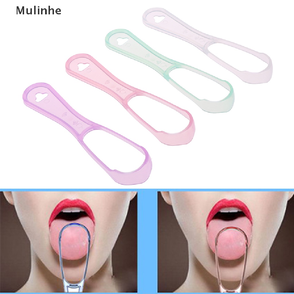 Dụng Cụ Cạo Lưỡi Bằng Nhựa Cấp Thực Phẩm Chăm Sóc Răng Miệng Cho Người Lớn