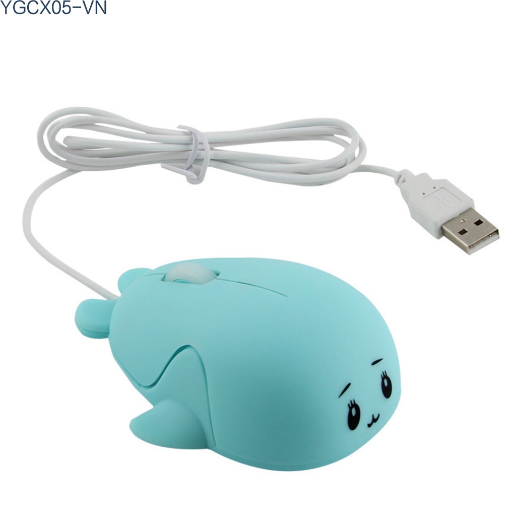 Chuột Máy Tính Có Dây Usb Hình Cá Heo Hoạt Hình 3d Vui Nhộn | BigBuy360 - bigbuy360.vn
