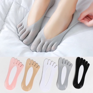Image of Orthopedic Compression Socks Women's Toe Socks Ultra Low Cut Liner with Gel Tab Breathable/sweat-absorbent/deodorant/invisible