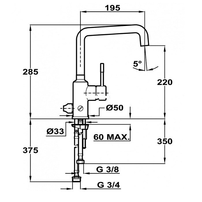 VÒI RỬA BÁT TEKA FRAME