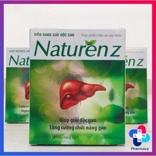 Hôp Naturenz của Hậu Giang. Giải độc gan. Hạ men gan. Viêm gan B