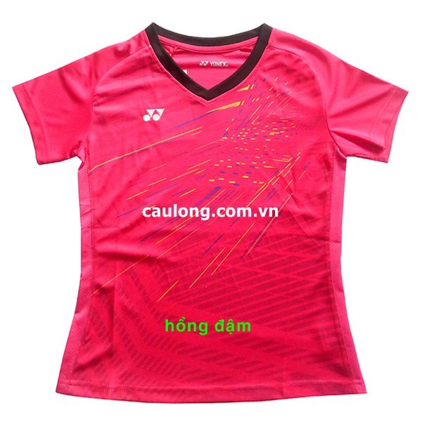 Áo Cầu Lông Nam Cổ Tròn Yonex 1105A Hồng Đậm