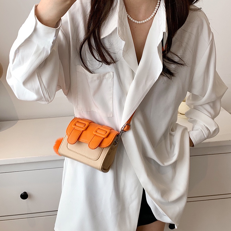 Túi Đeo Chéo Hình Vuông Nhỏ Phong Cách Nước Ngoài Cho Nữ