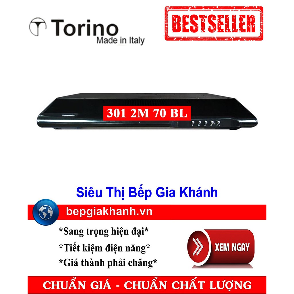 Máy hút mùi kiển cổ điển 70cm Torino 301 2M 70 BL