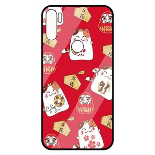 Ốp lưng Vina Case đủ dòng Vsmart Joy 3/Bee 3/Live/... kính cường lực in hình Mèo thần tài-Tặng kèm dây đeo điện thoại
