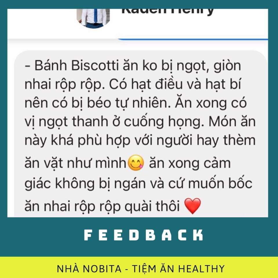 Bánh BISCOTTI Không Đường - Bánh mix hạt Ăn Kiêng, Giảm Cân, Dành Cho Người Tiểu Đường - 250g