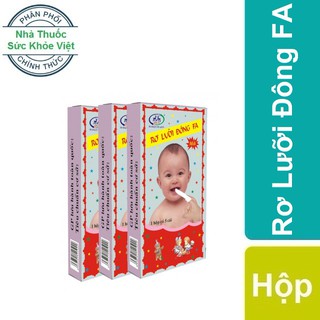 Chính Hãng : Rơ Lưỡi Đông Fa - Làm sạch lưỡi, răng miệng của bé (Bịch 10 hộp, hộp 5 cái)