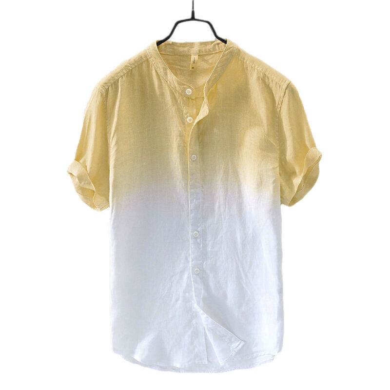 Áo cotton ngắn tay cổ tim thời trang mùa hè dành cho nam