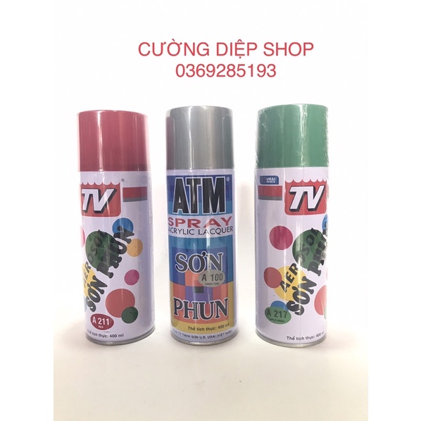 Sơn xịt ATM / Bình xịt TV nhiều màu