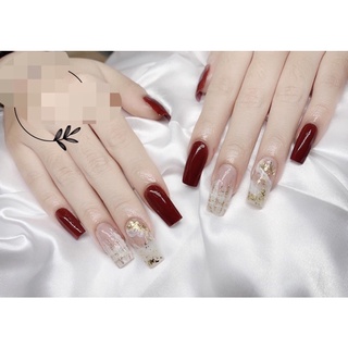 🧸Nail box, móng up thiết kế , móng up đỏ mix🧸