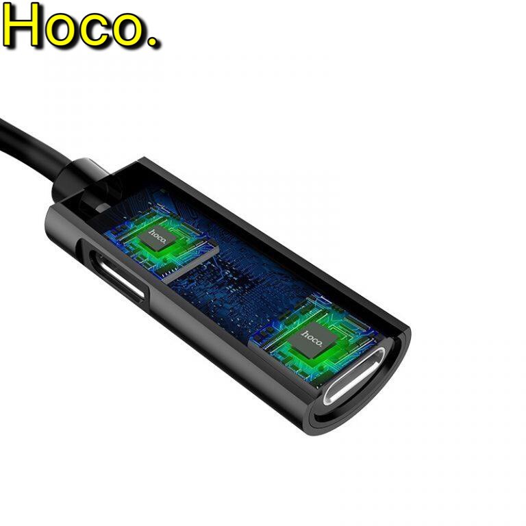 Jack Chuyển Đổi 2 cổng lightning Hoco LS18 chính hãng