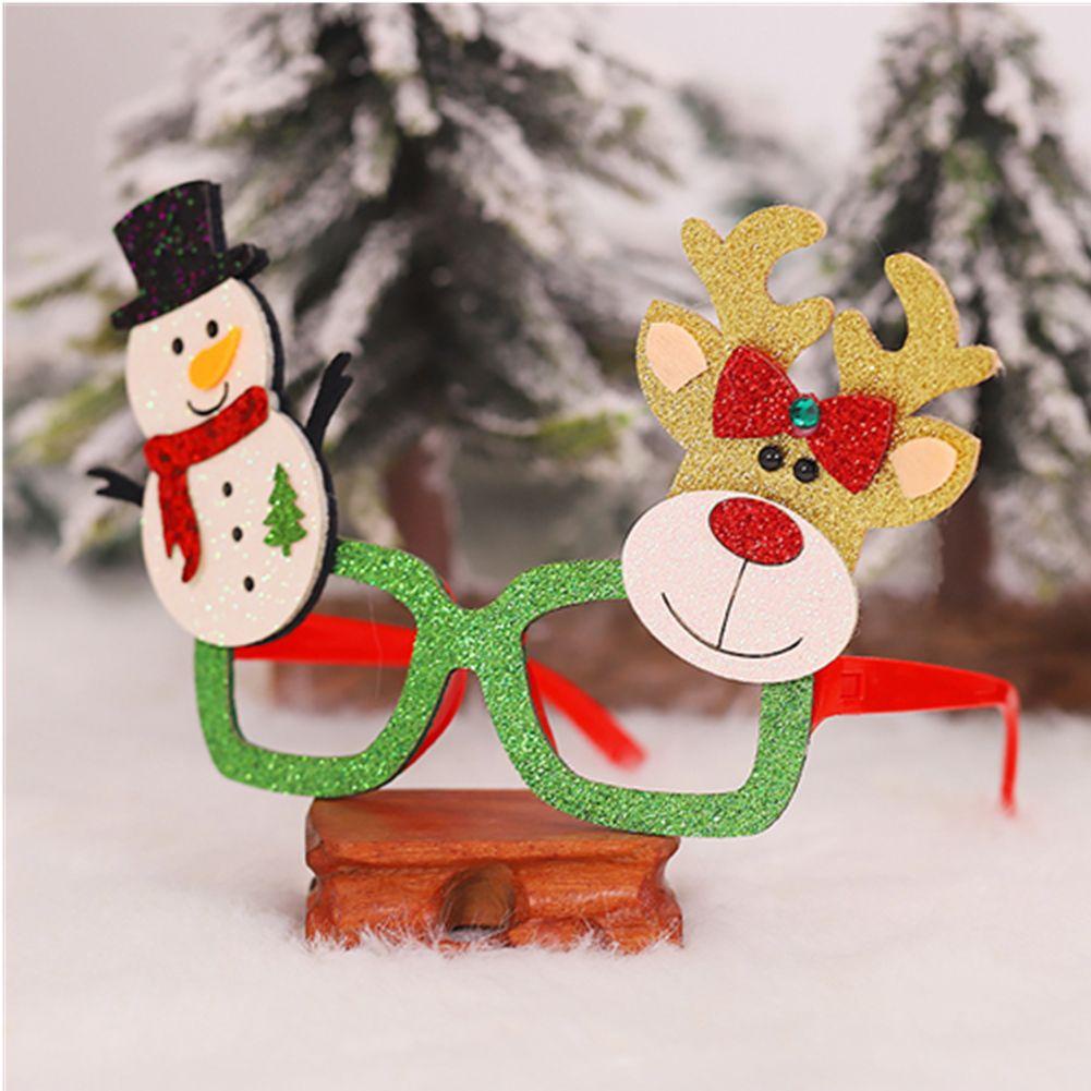 Mắt Kính Hình Ông Già Noel / Người Tuyết Lấp Lánh Dùng Trang Trí Giáng Sinh