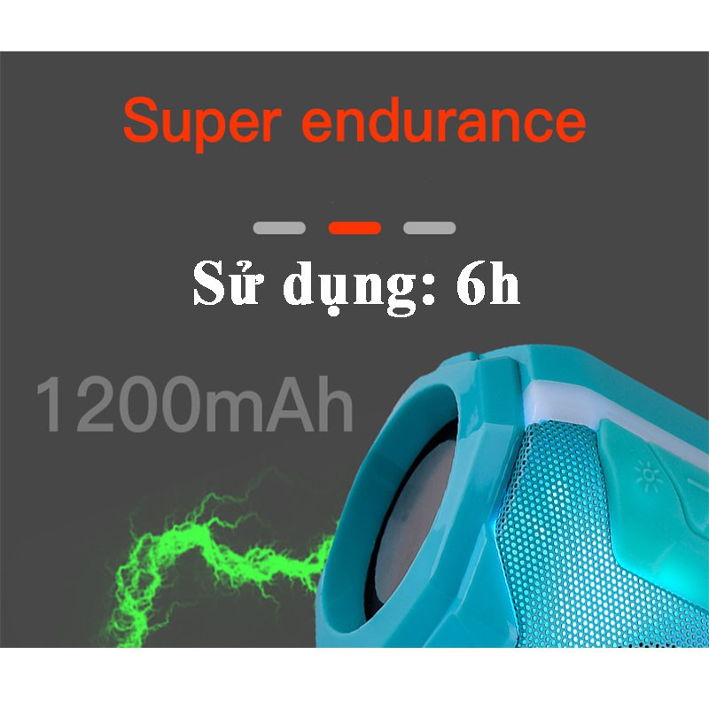 Loa Bluetooth Mini Giá Rẻ Pin Trâu TG162 Có Đèn Led Nháy Theo Nhạc